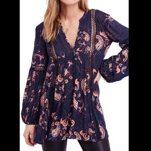 Free People Floral Tunic